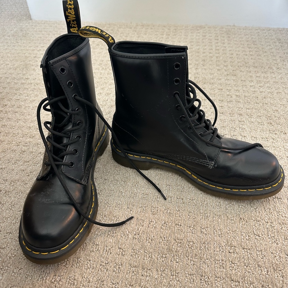 Dr. Martens Smooth Leather Lace Up Boots